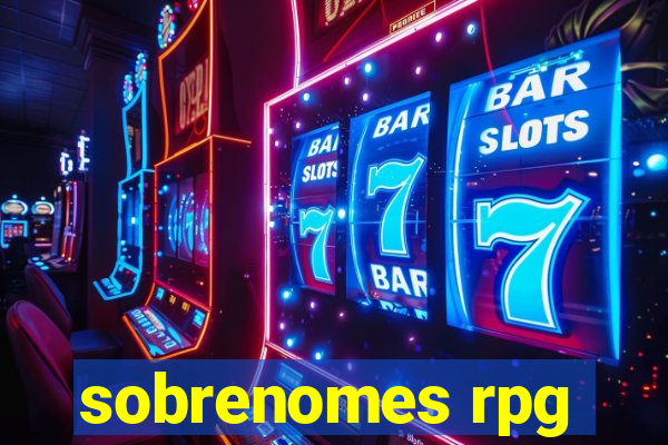sobrenomes rpg